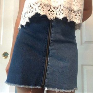 WILD FABLE TWO-TONED DENIM SKIRT SIZE 8